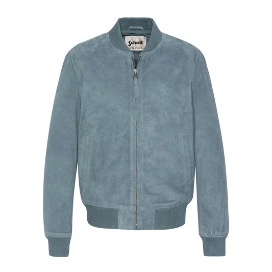 Casual jacket, goat leather - Sky