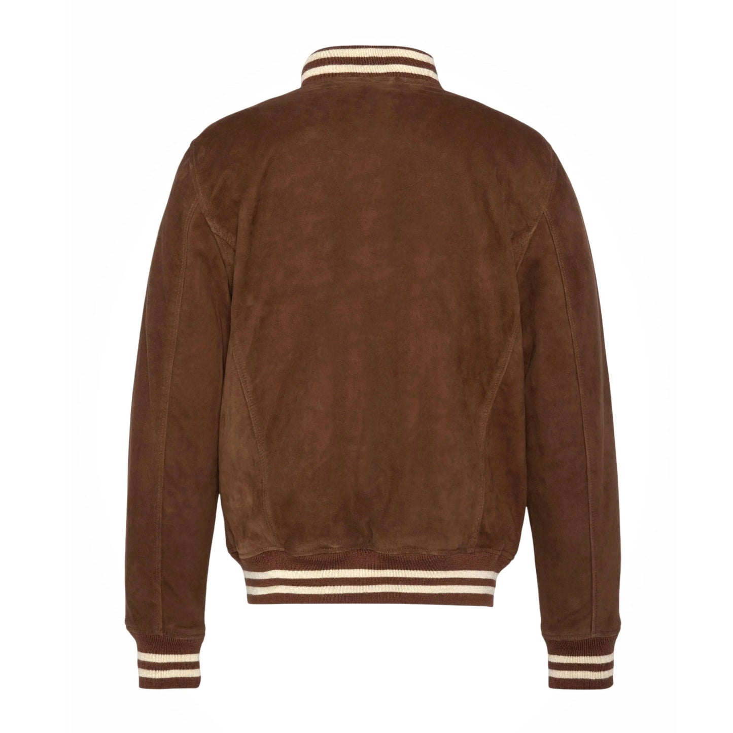 Varsity jacket, goat suede - light brown
