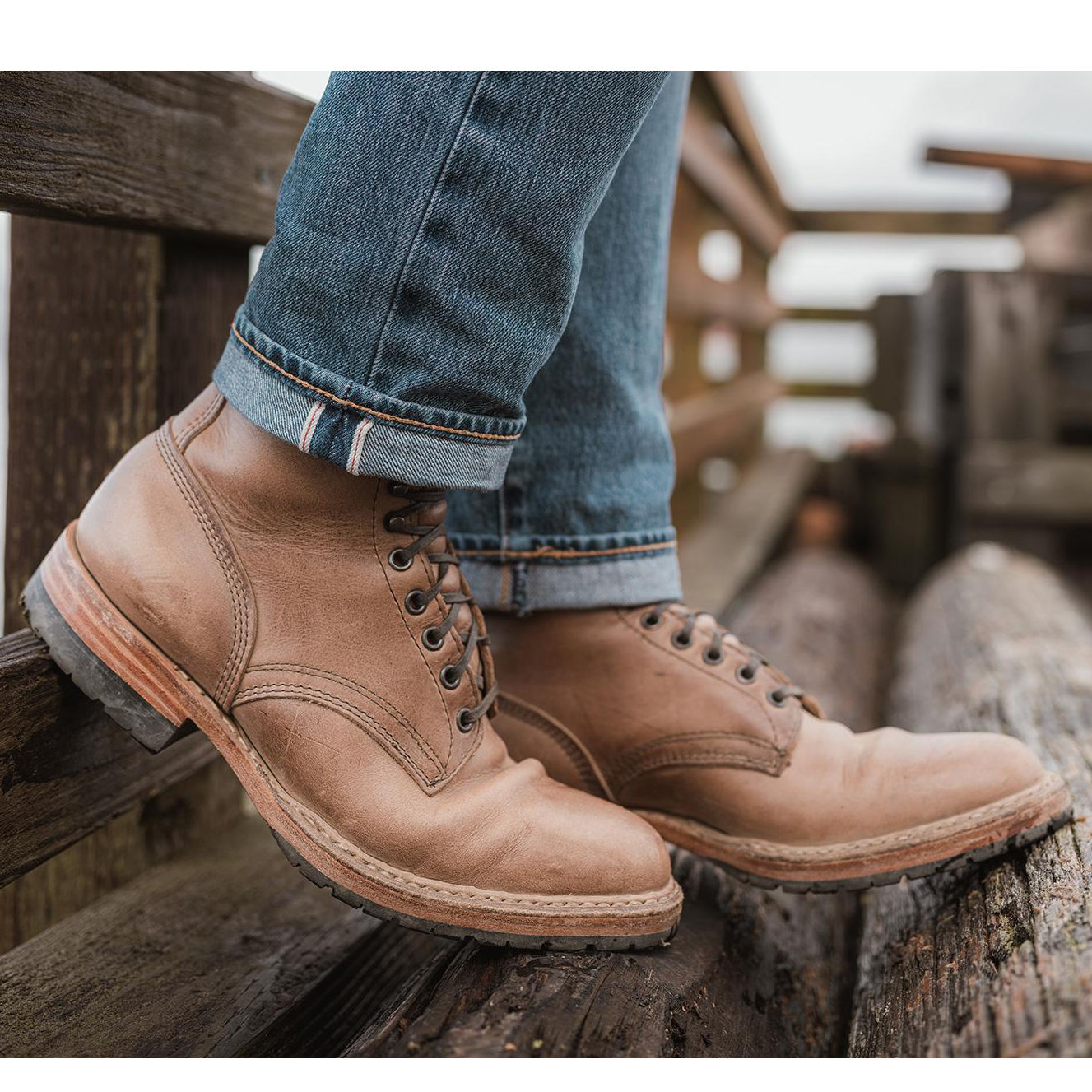 Whites MP-Sherman Plain Toe - Natural CXL