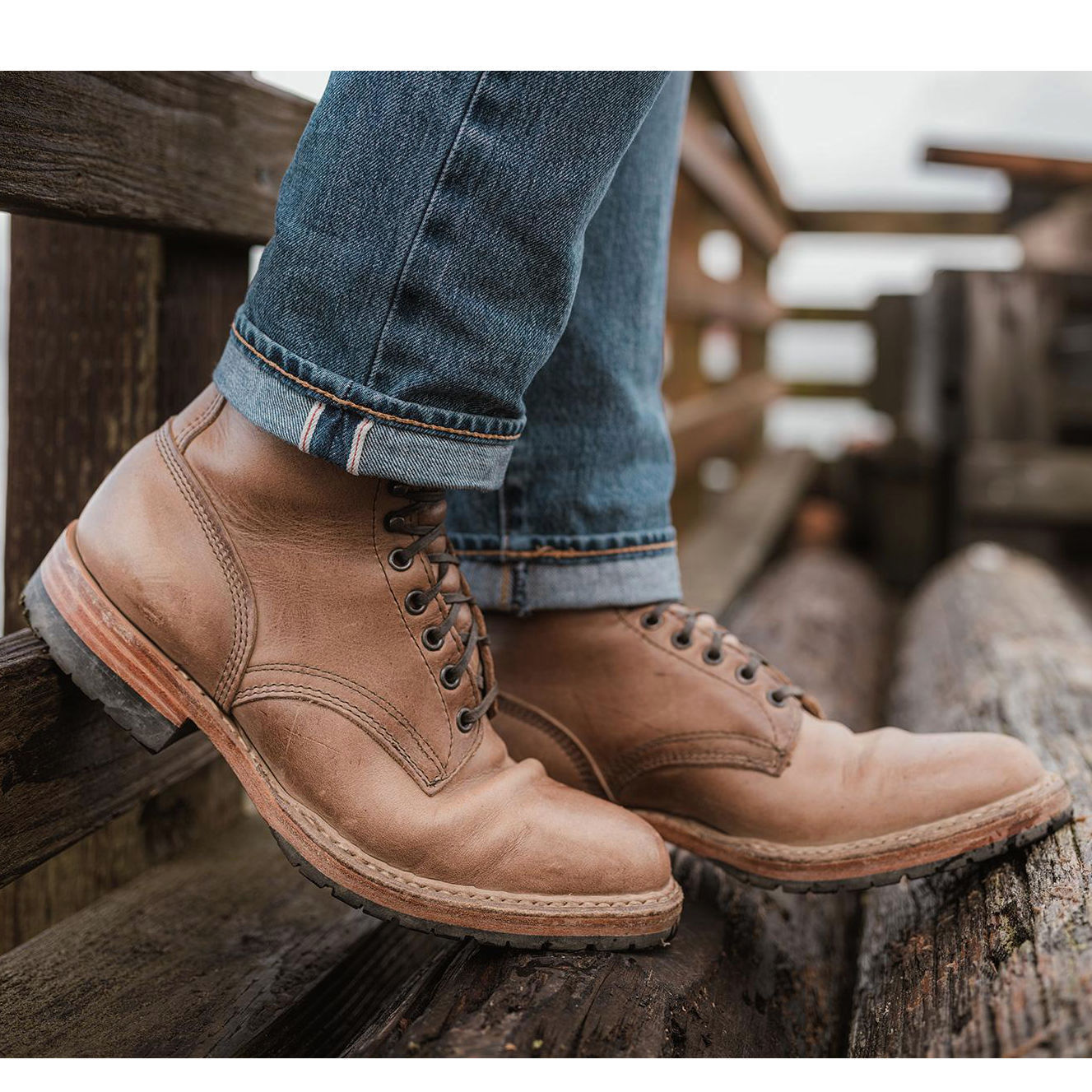 MP-Sherman Toe-Cap Half Lug - Natural CXL