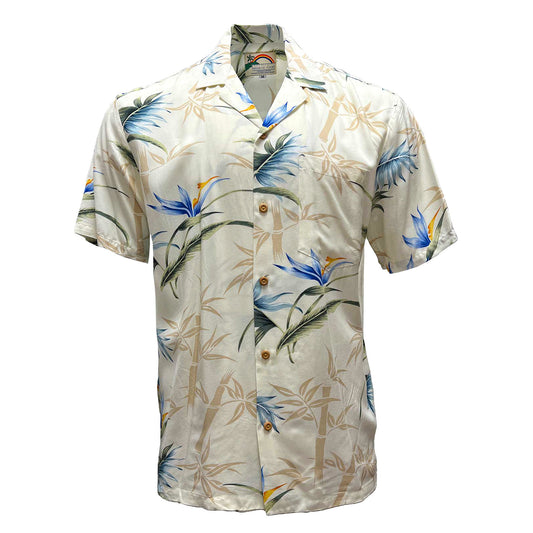 Paradise Found Hawaii Shirt Bamboo Paradise - Cream