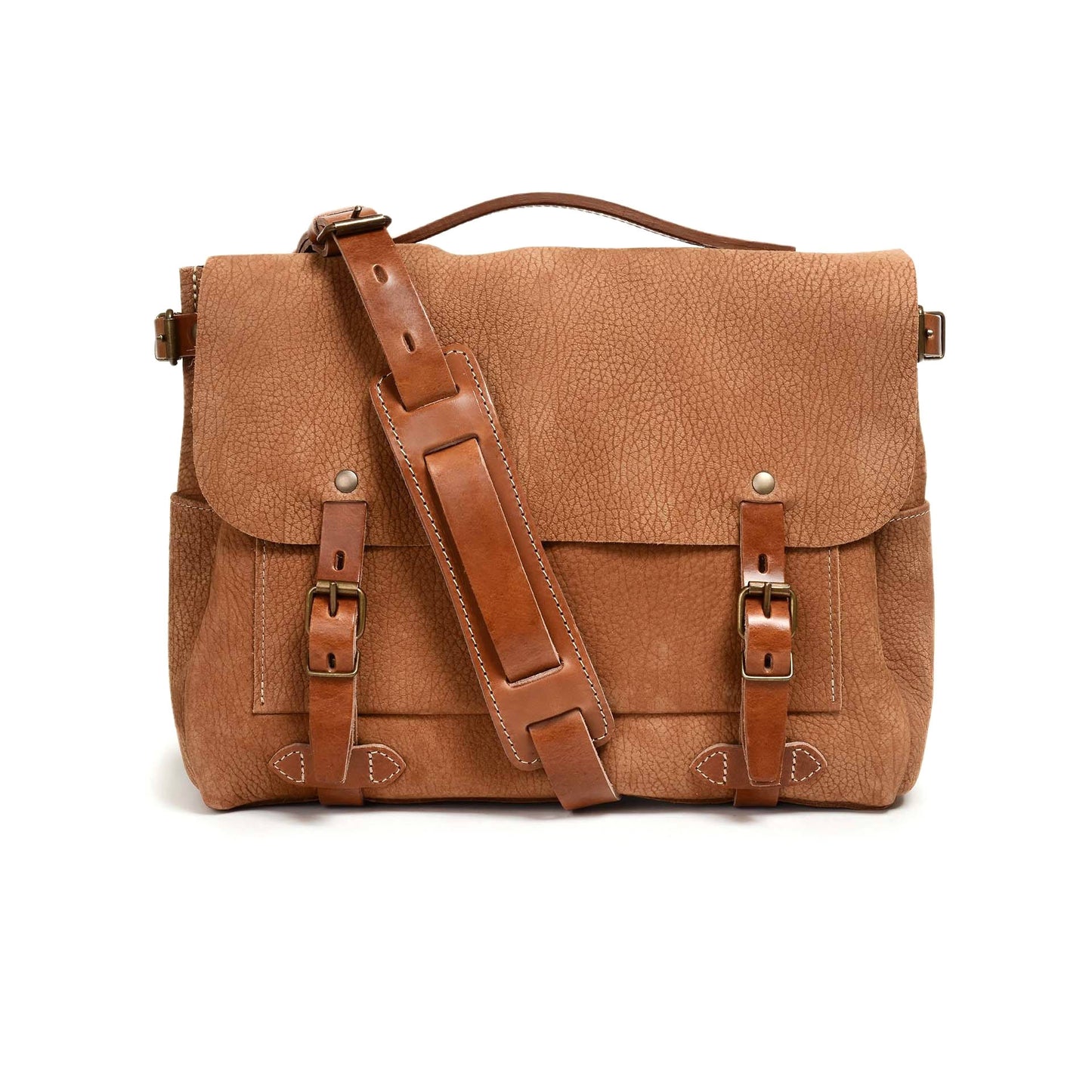 Bleu de Chauffe Eclair Postman Bag M - Caramel