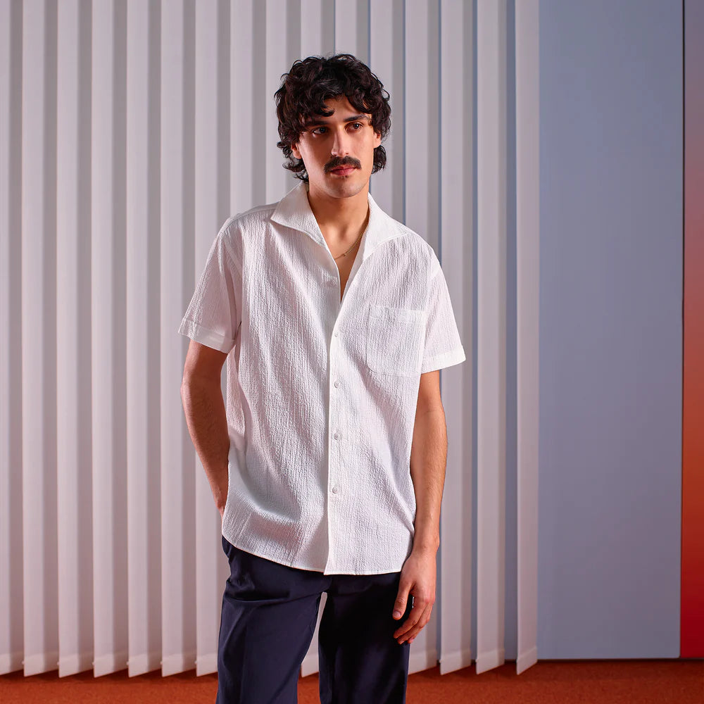 Rivieras Seesucker Shirt - White