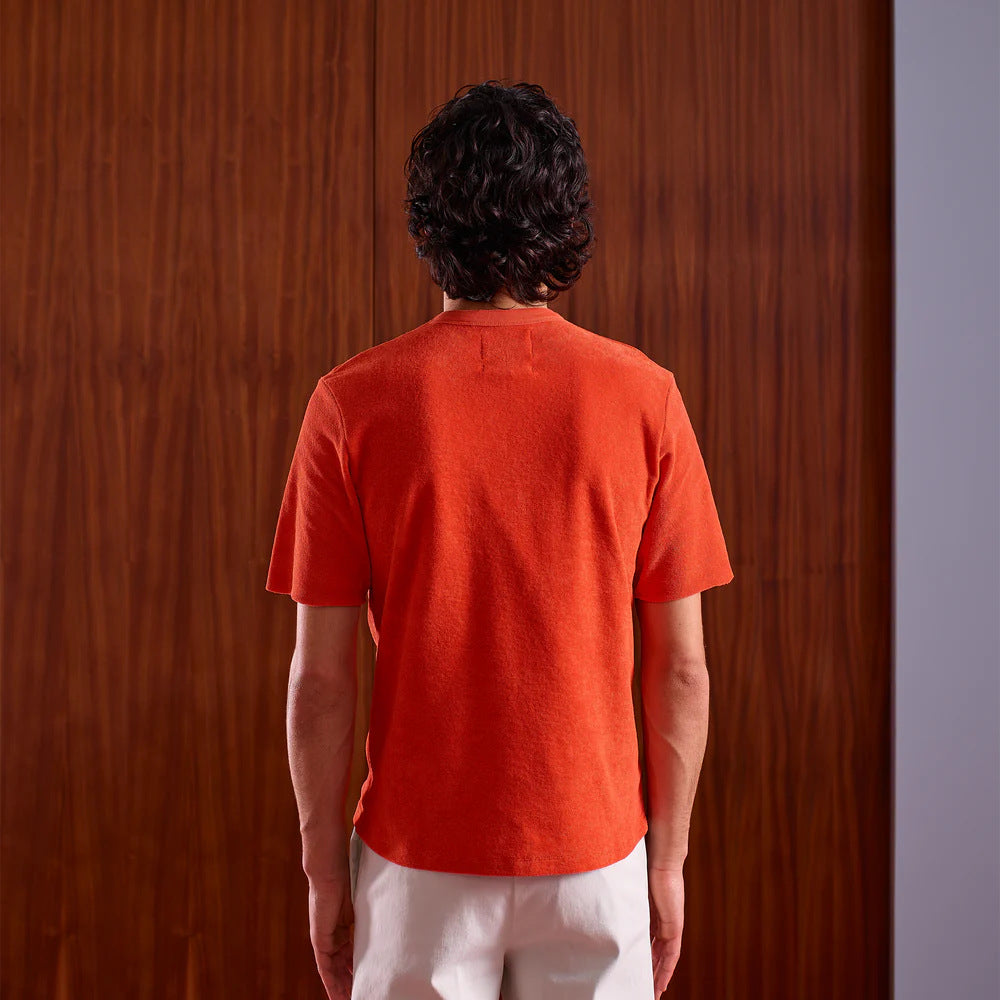 T-Shirt aus Frottee - Orange