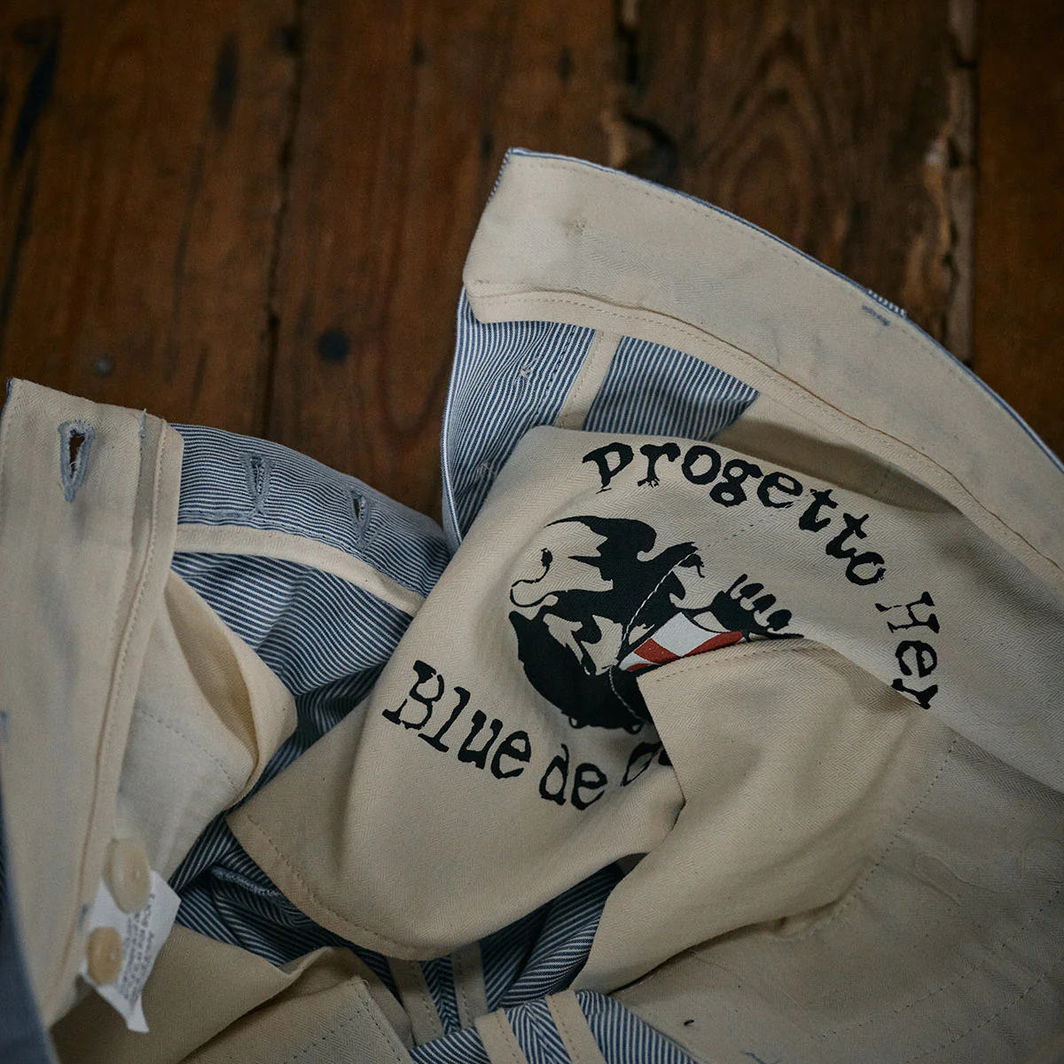 Palto Riga Chino - Blue Stripe