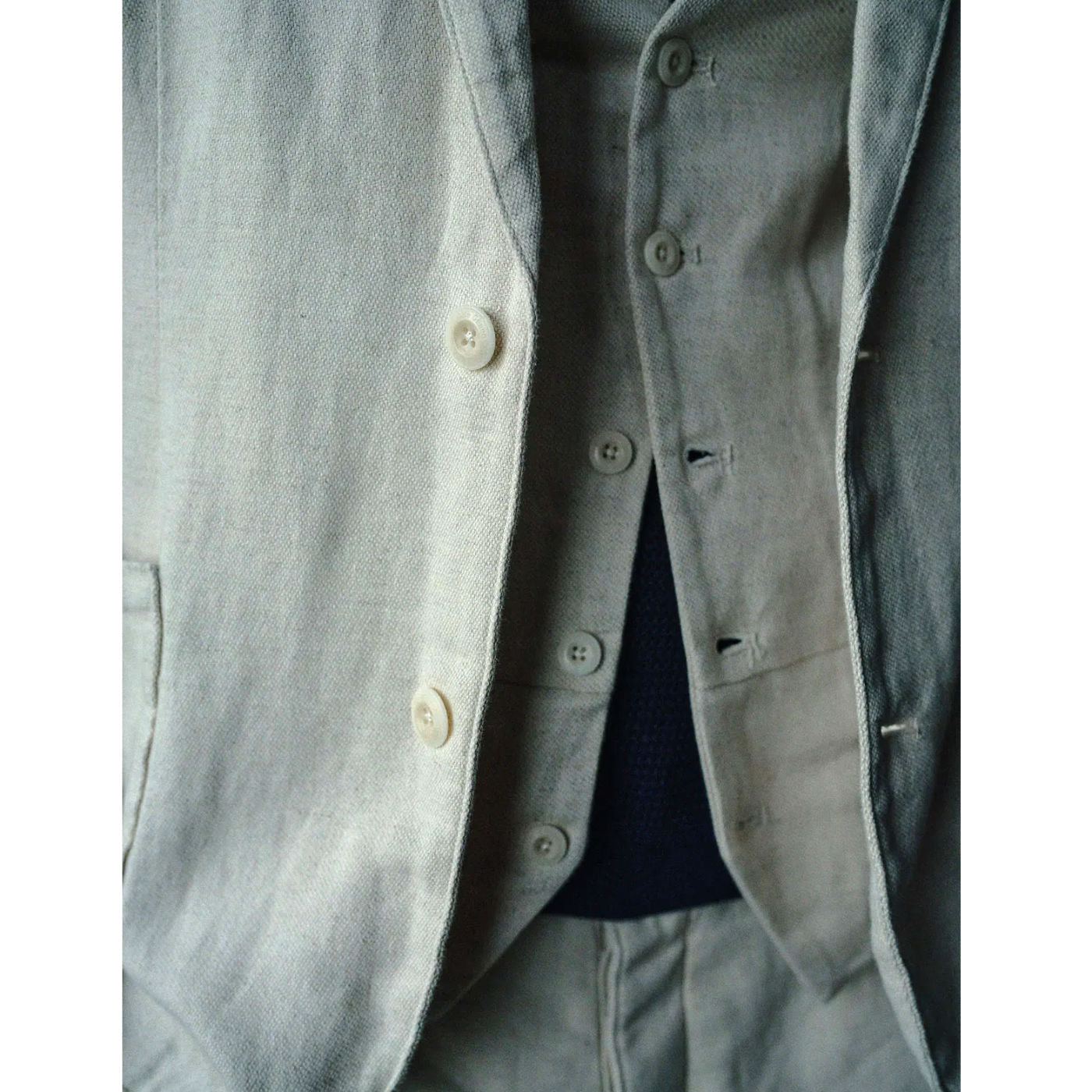 Blue De Genes Leoni Desk Blazer - Natural