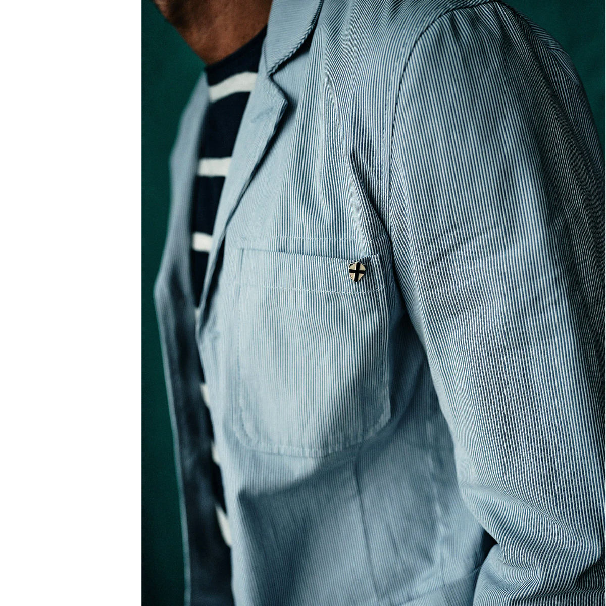 Gabbiano Riga Blazer - Blue Stripe