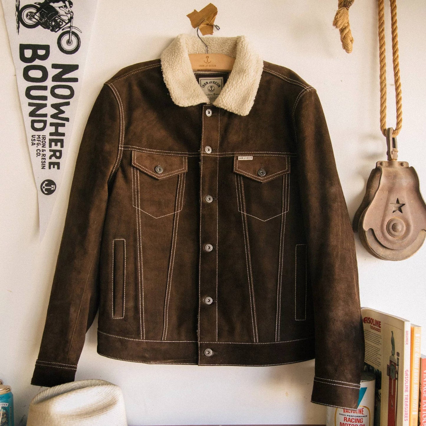 Open Road Wildlederjacke – Braun
