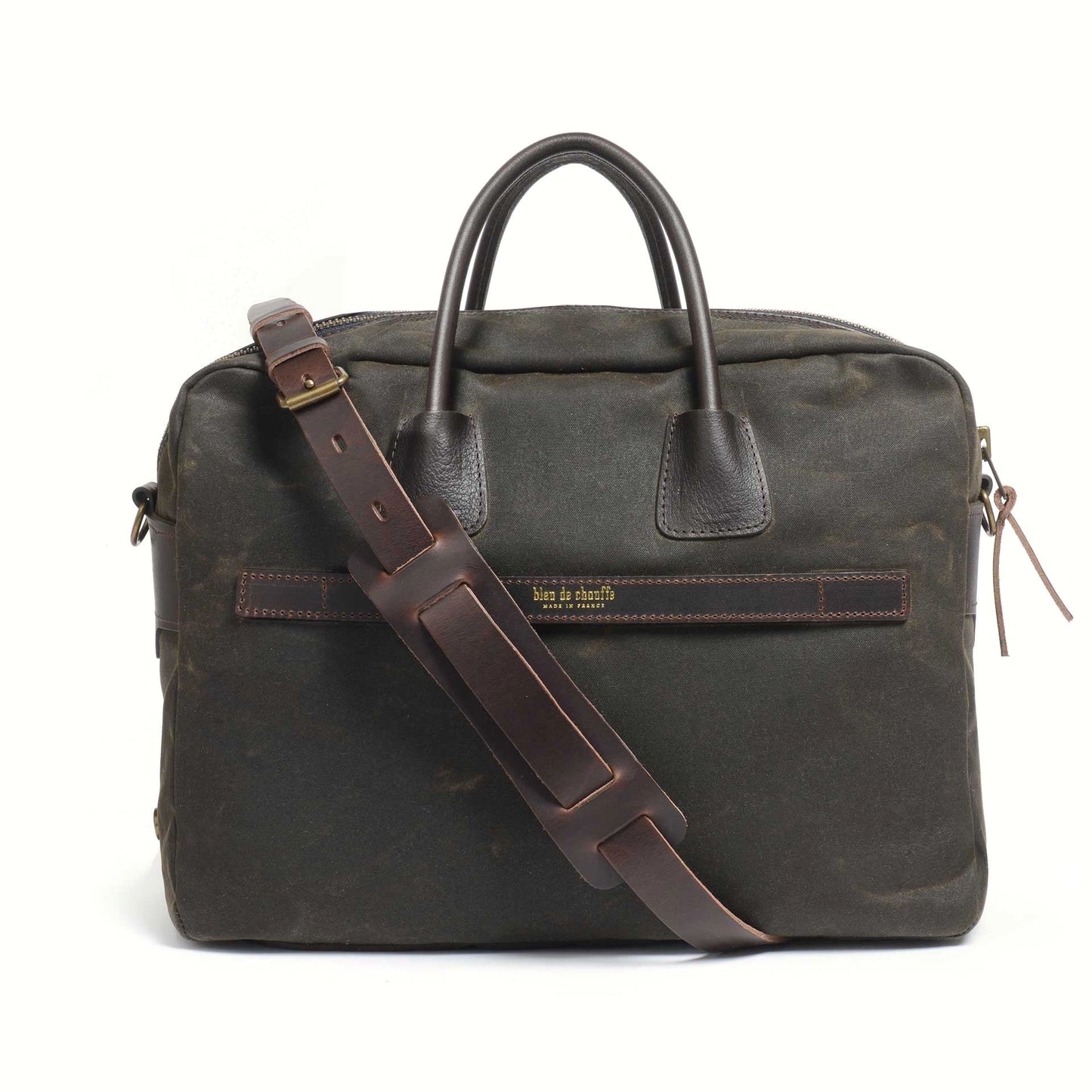 Zeppo Canvas Arbeitstasche - Dark Khaki Waxed
