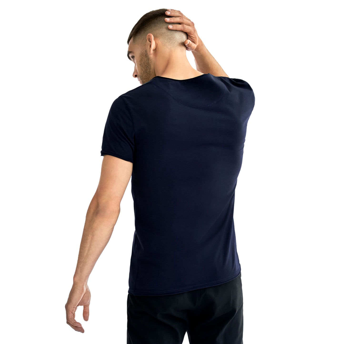 Crew-Neck Relaxed T-Shirt - Dark Navy