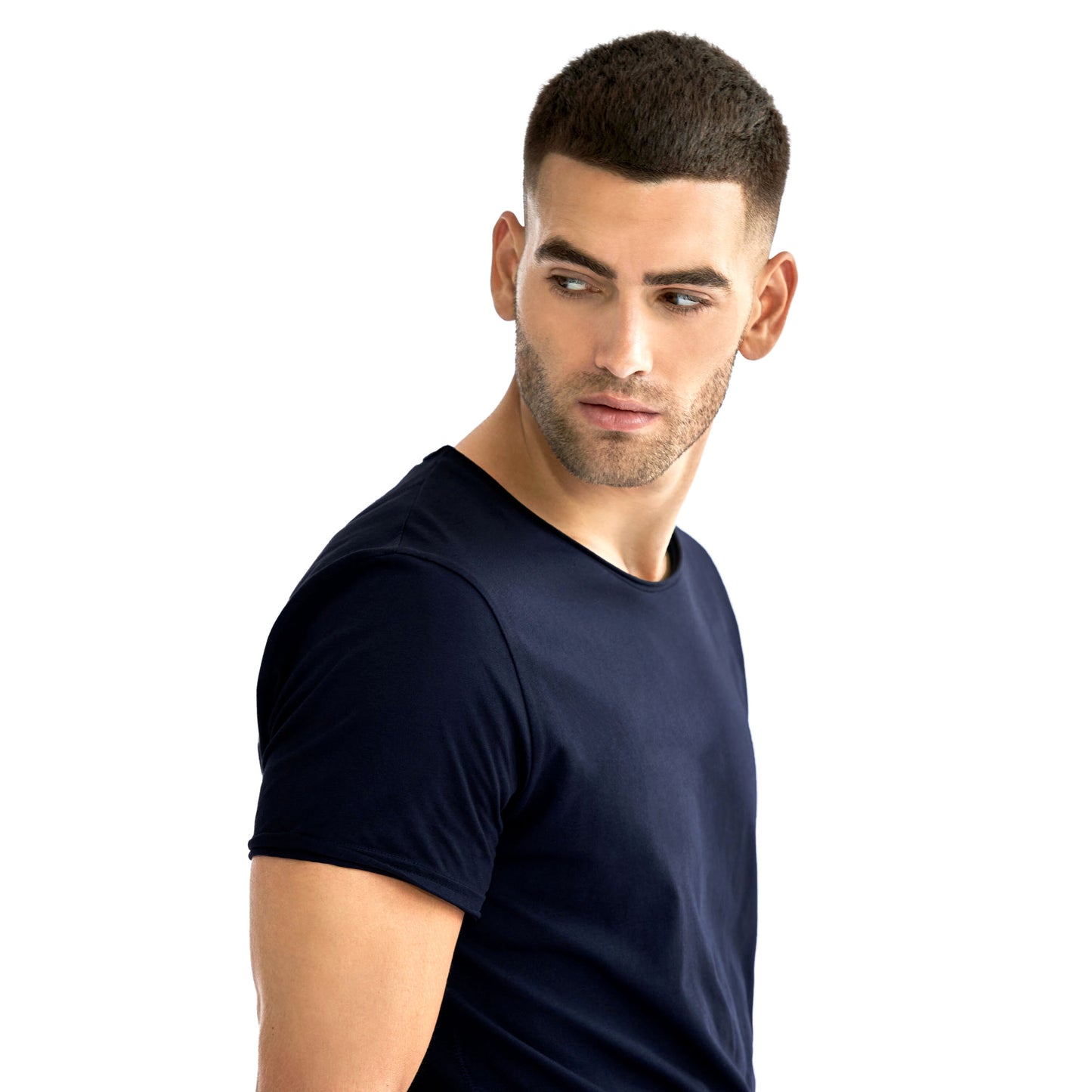 Crew-Neck Relaxed T-Shirt - Dark Navy