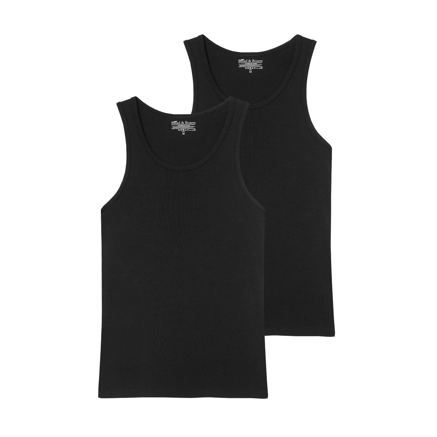 2er-Pack Tanktops – Schwarz