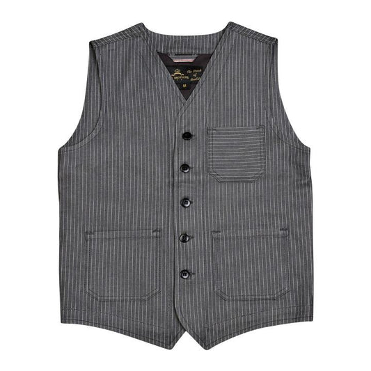 1937 Roamer Vest Selvage - Grey Wabash - L'Atelier