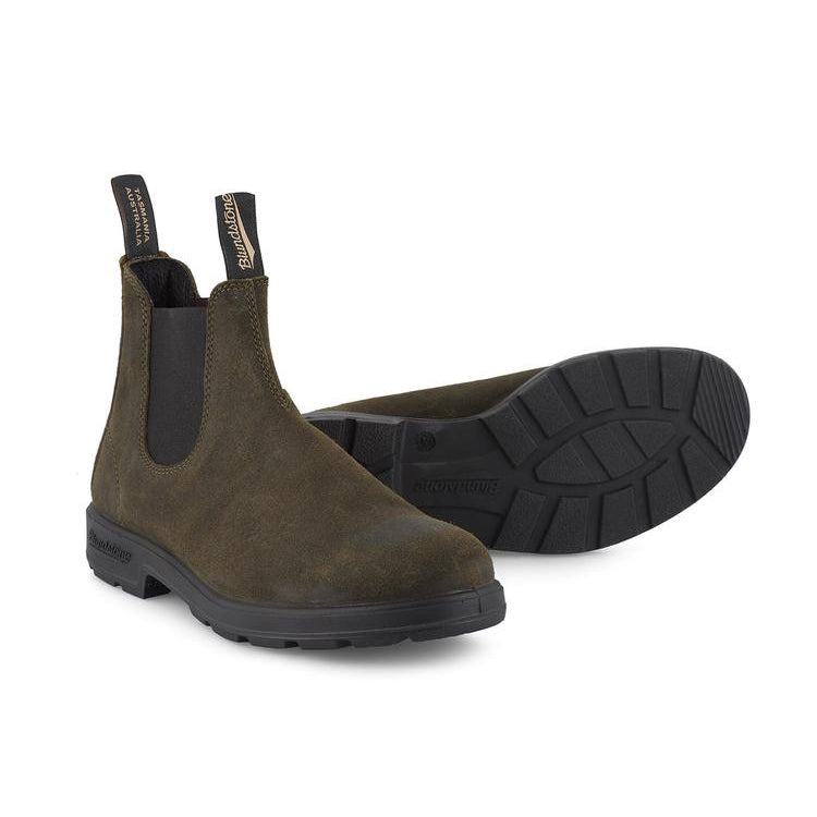 1615 Waxed Suede Dark Olive