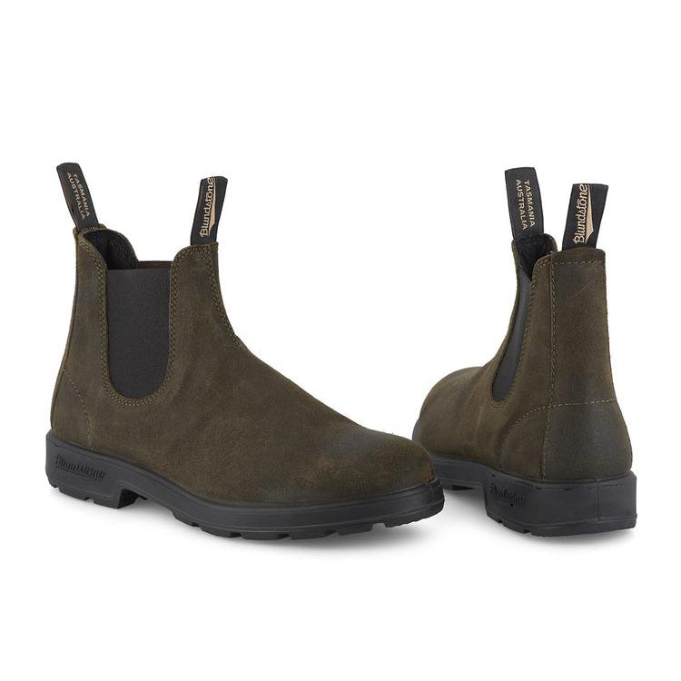 1615 Waxed Suede Dark Olive