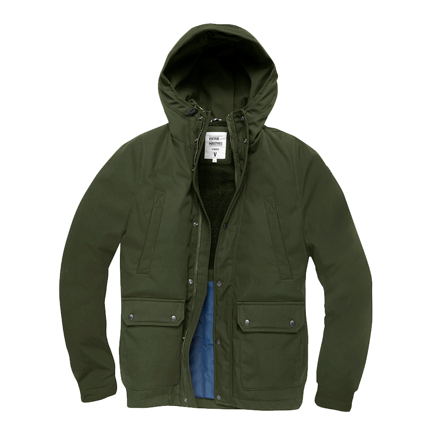 Feldjacke mit Sherpa-Futter 25124 - Oliv