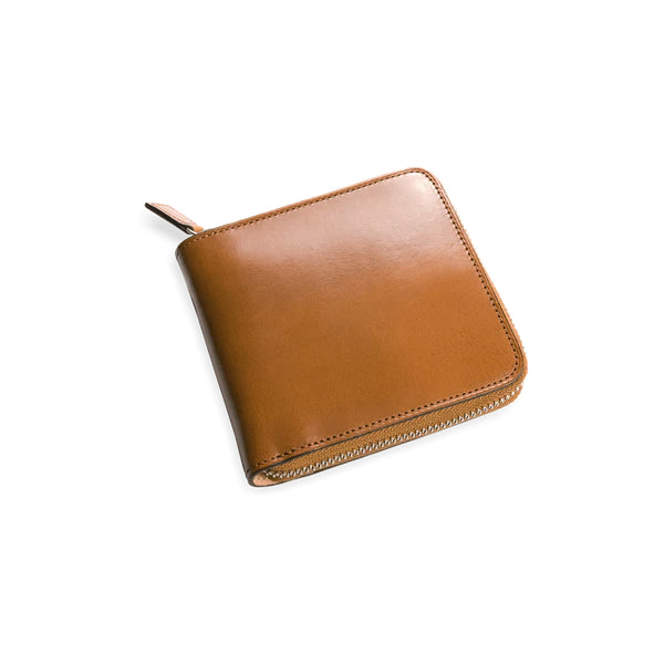 Il Bussetto Bi Fold zip Wallet desert