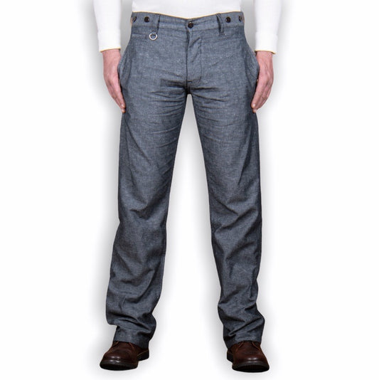 1942 Hunting Pant Linen - Smoke Grey