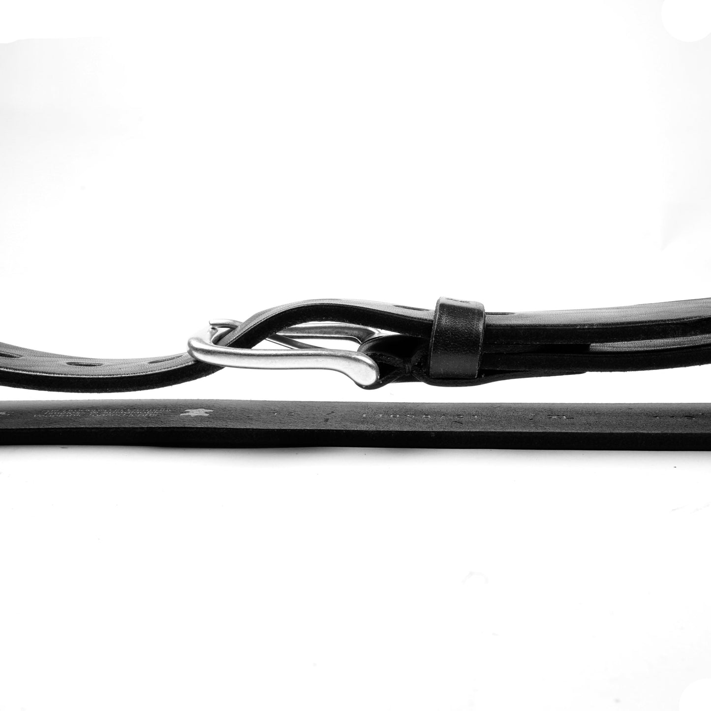 Blake Silver Buckle - Black - 4cm