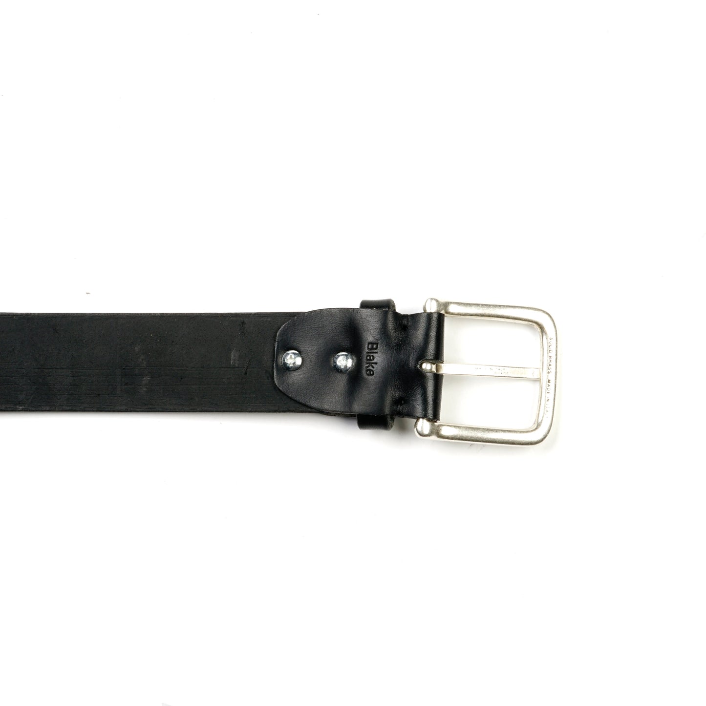 Blake Silver Buckle - Black - 4cm