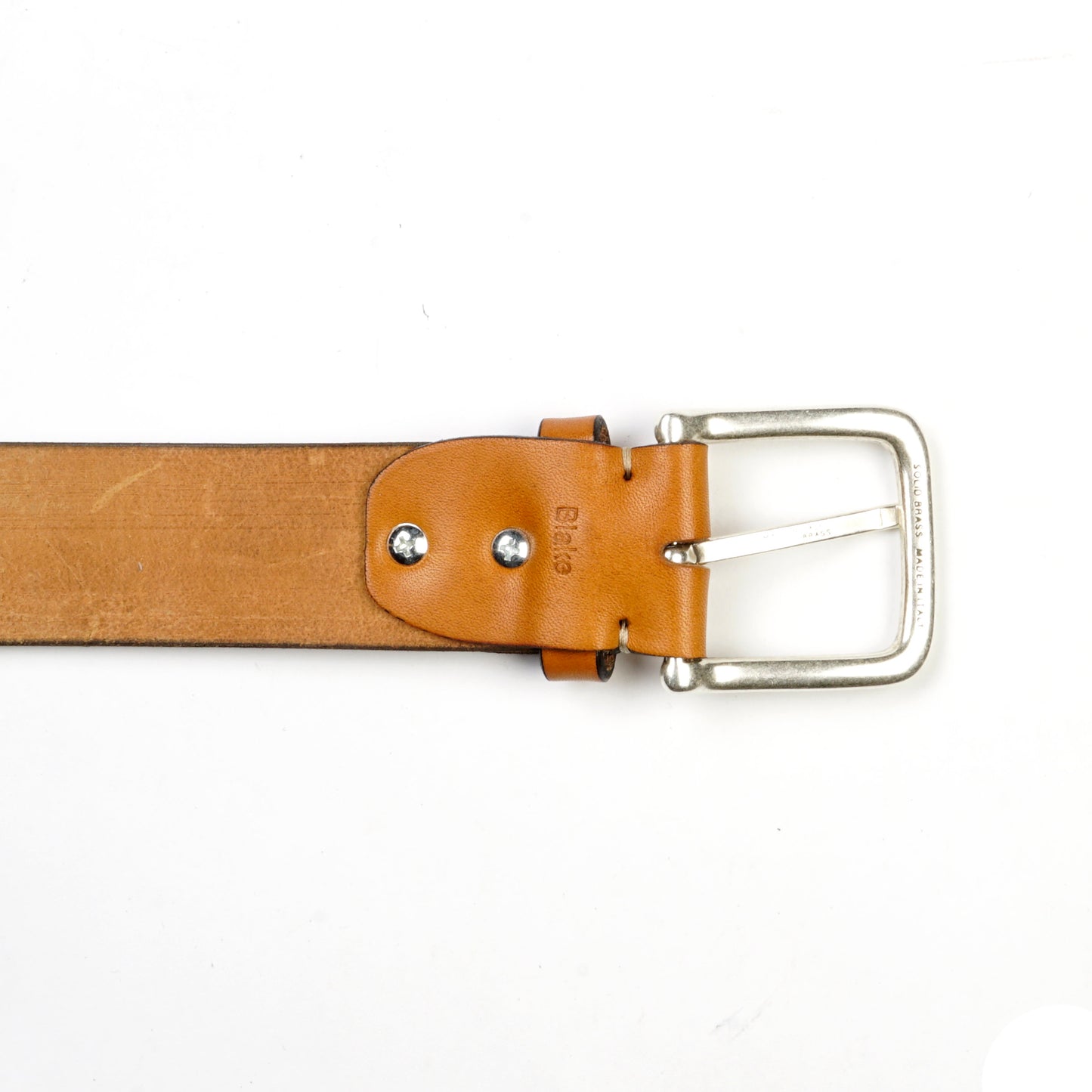Blake Silver Buckle - Cognac - 4cm