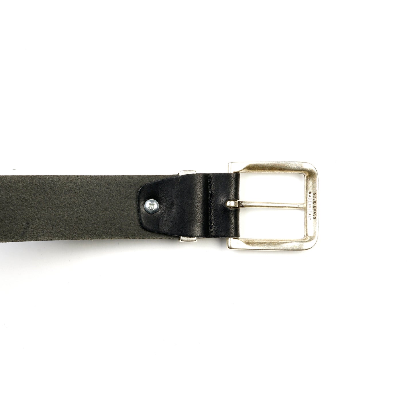 Dixon Silver Buckle - Black - 3,5 cm