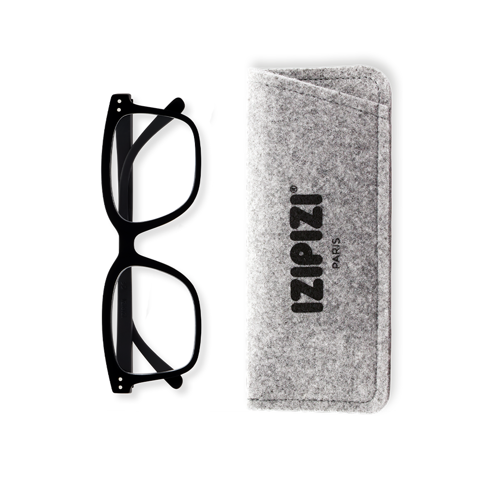 #L READING Glasses Black