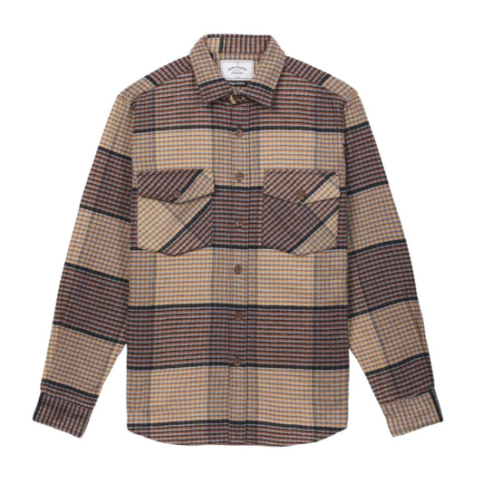 Litu Flannel Overshirt - Brown