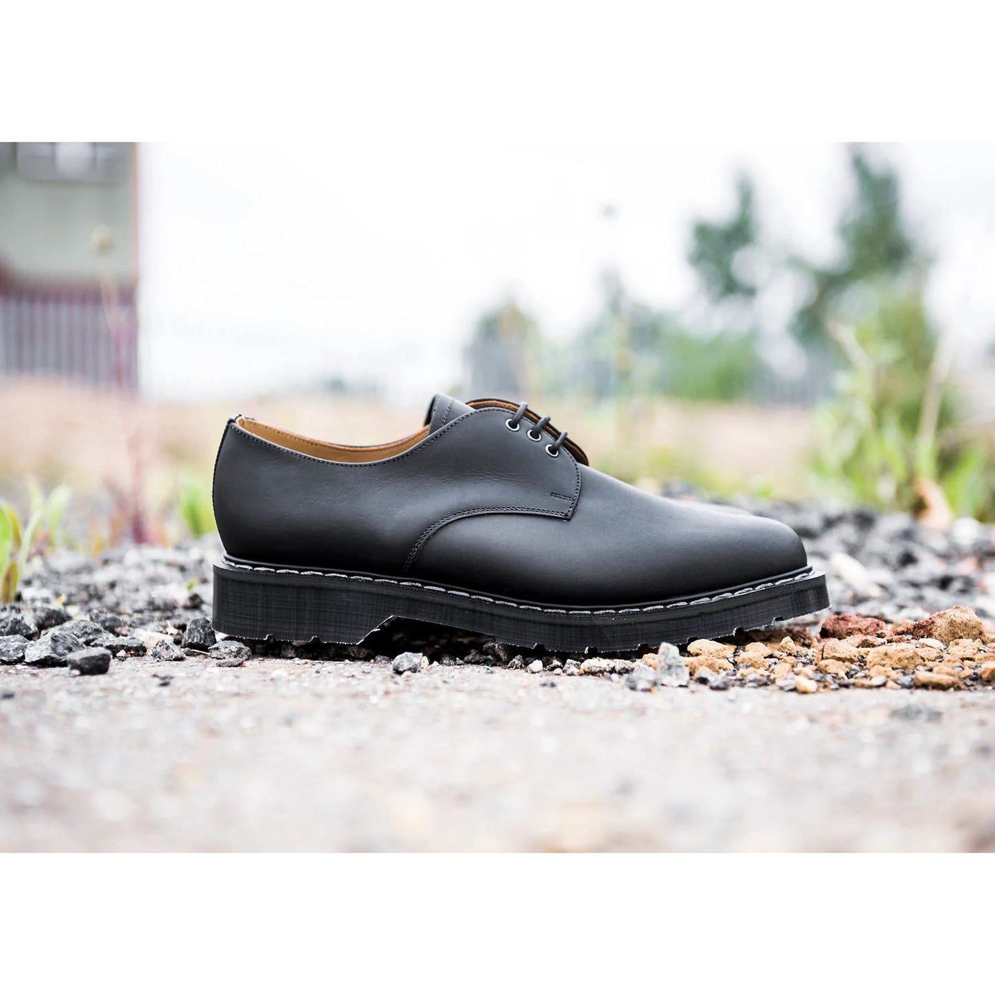 Gibson Shoe 3 Eye - Black Greasy