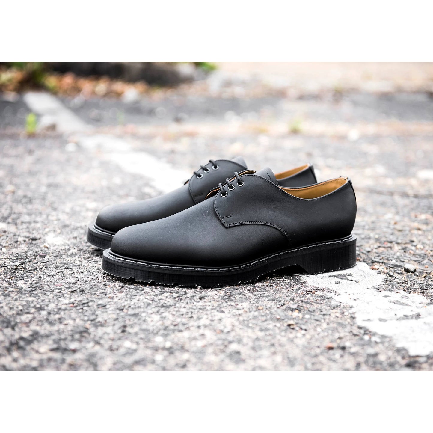 Gibson Shoe 3 Eye - Black Greasy