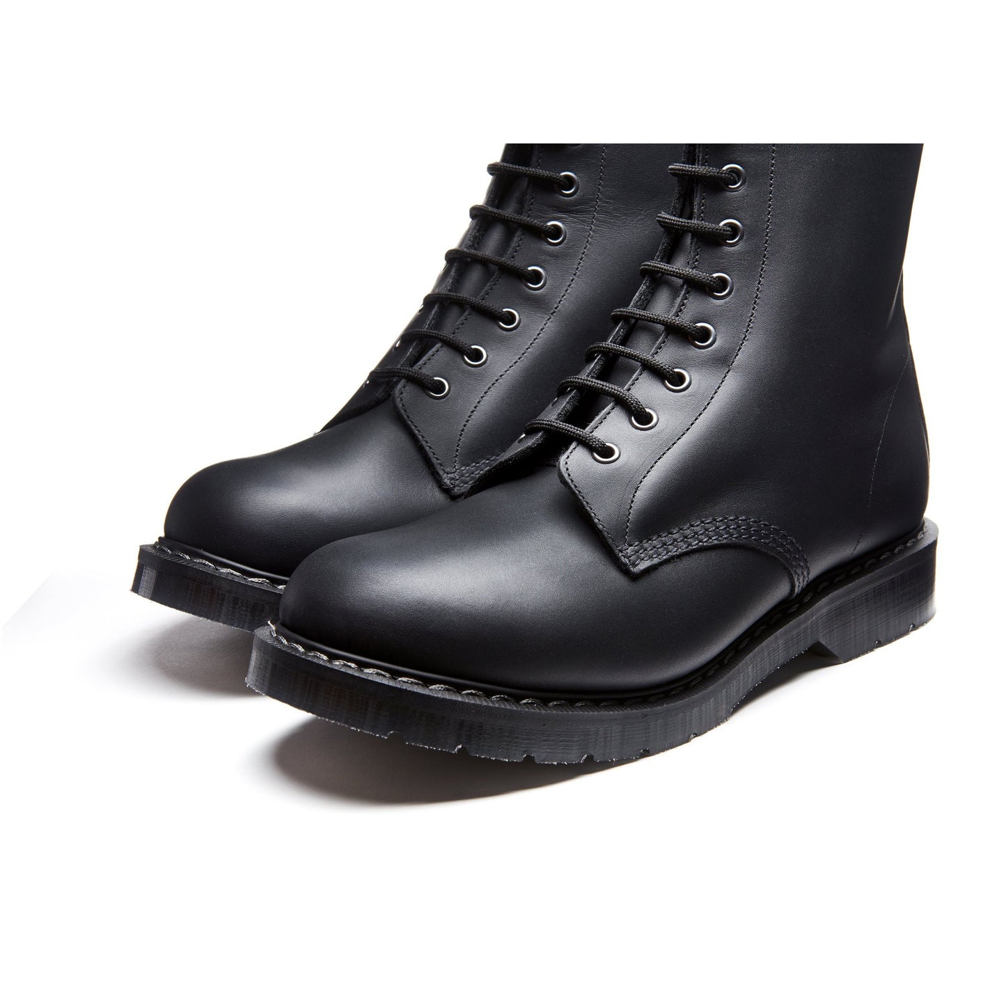 Derby Boot 8 Eye - Black Greasy