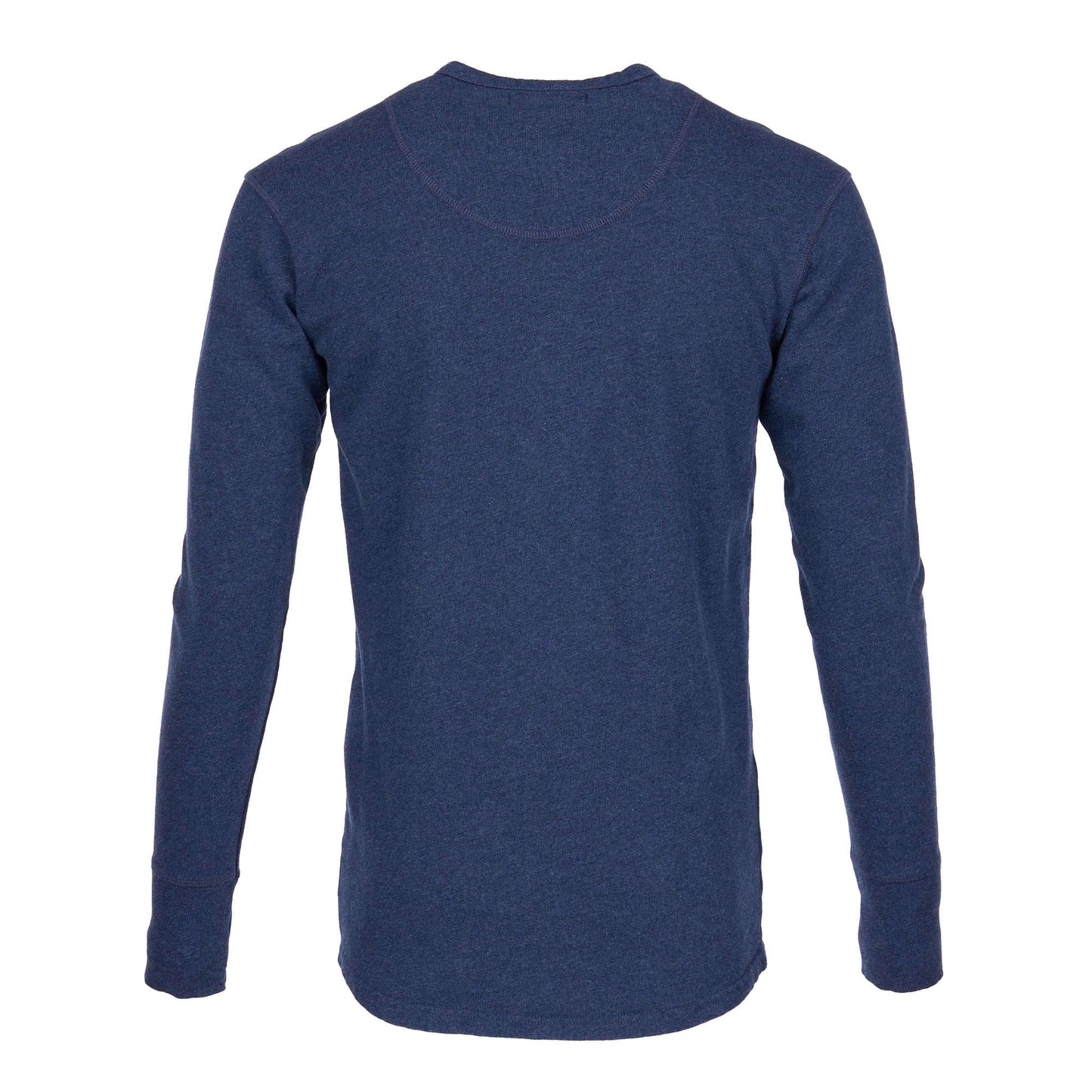 1954 Henley Fleece Utility Shirt – Indigo Melange