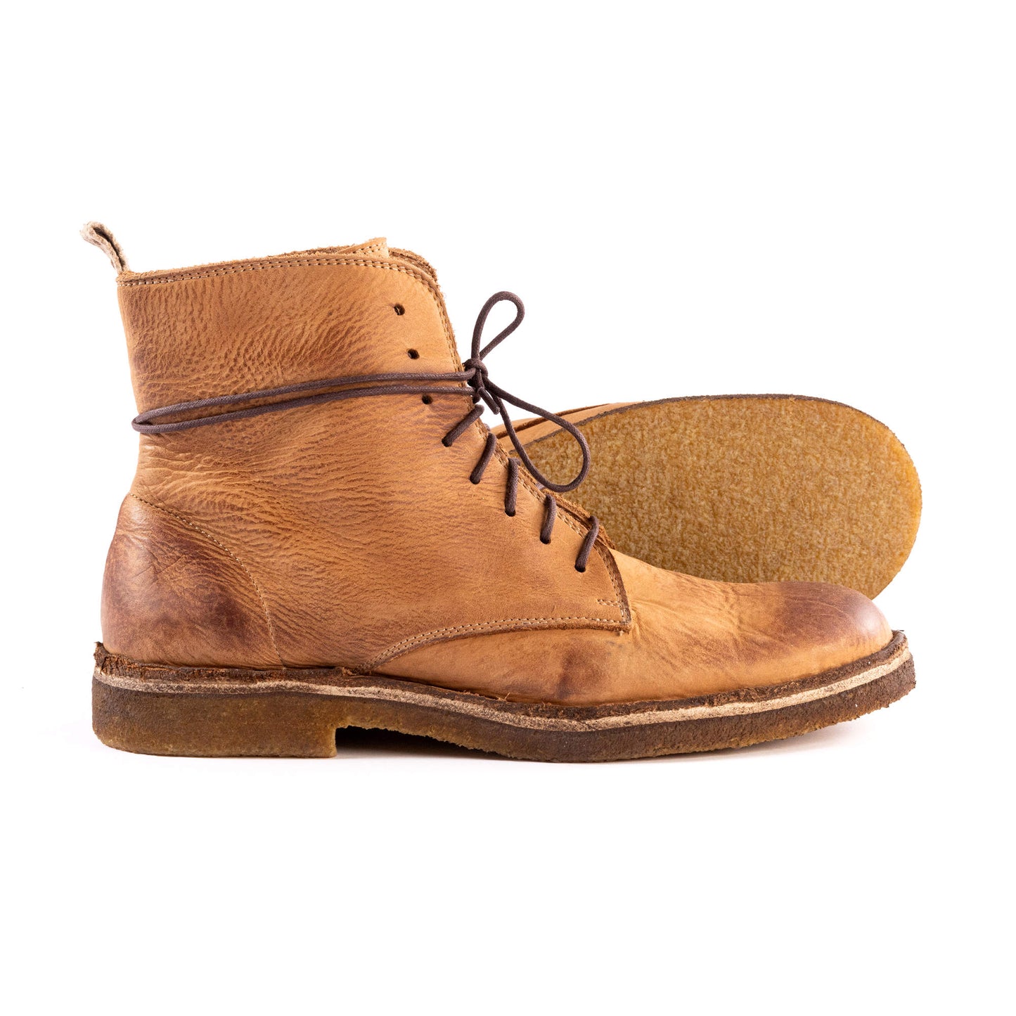 Bootflex Glattes Leder Gebraucht - Dunkle Kastanie