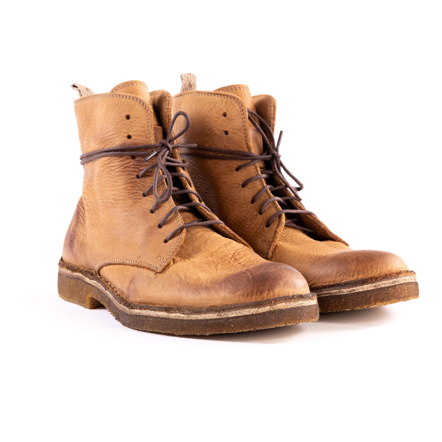 Bootflex Glattes Leder Gebraucht - Dunkle Kastanie