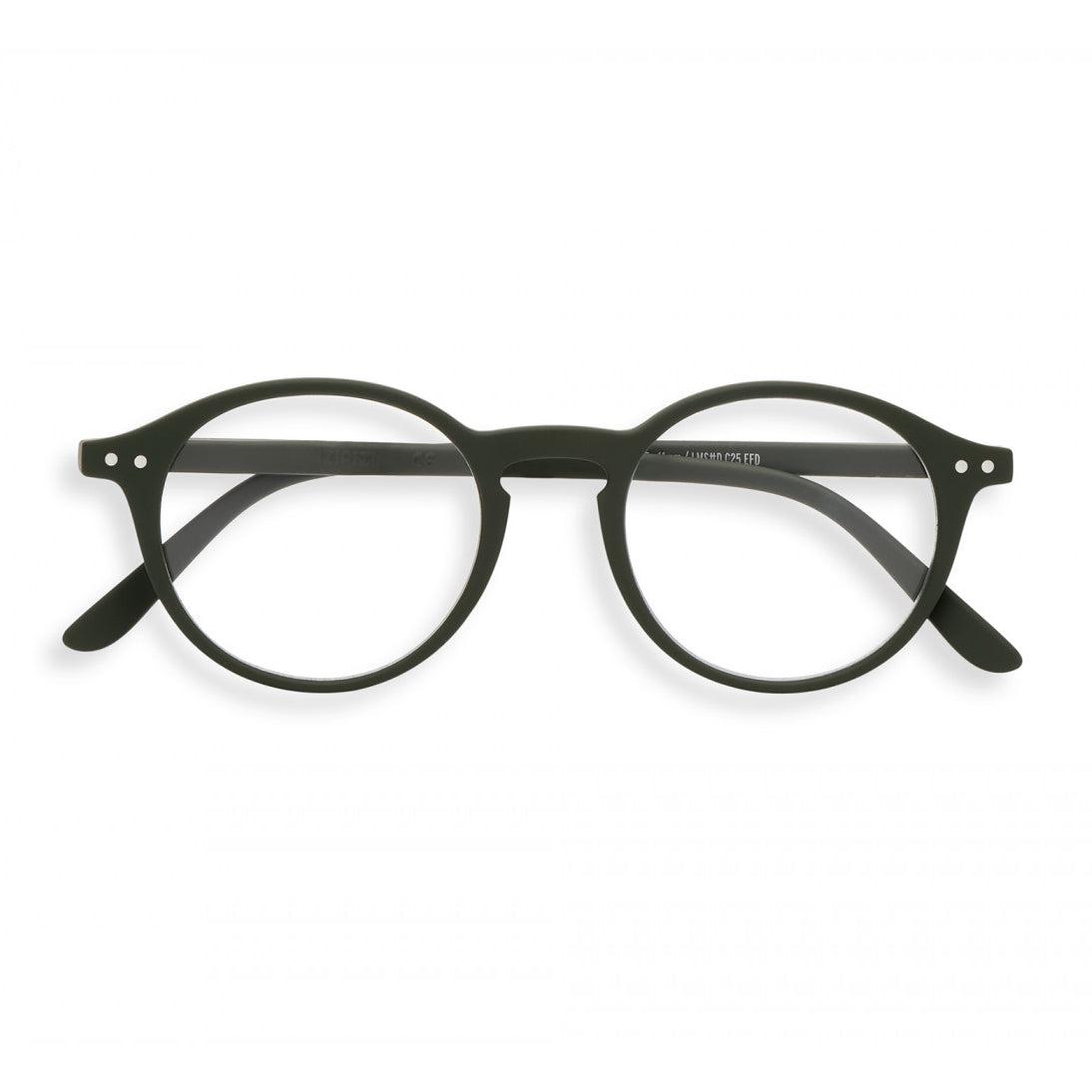 izipizi reading glasses D shape kaki green