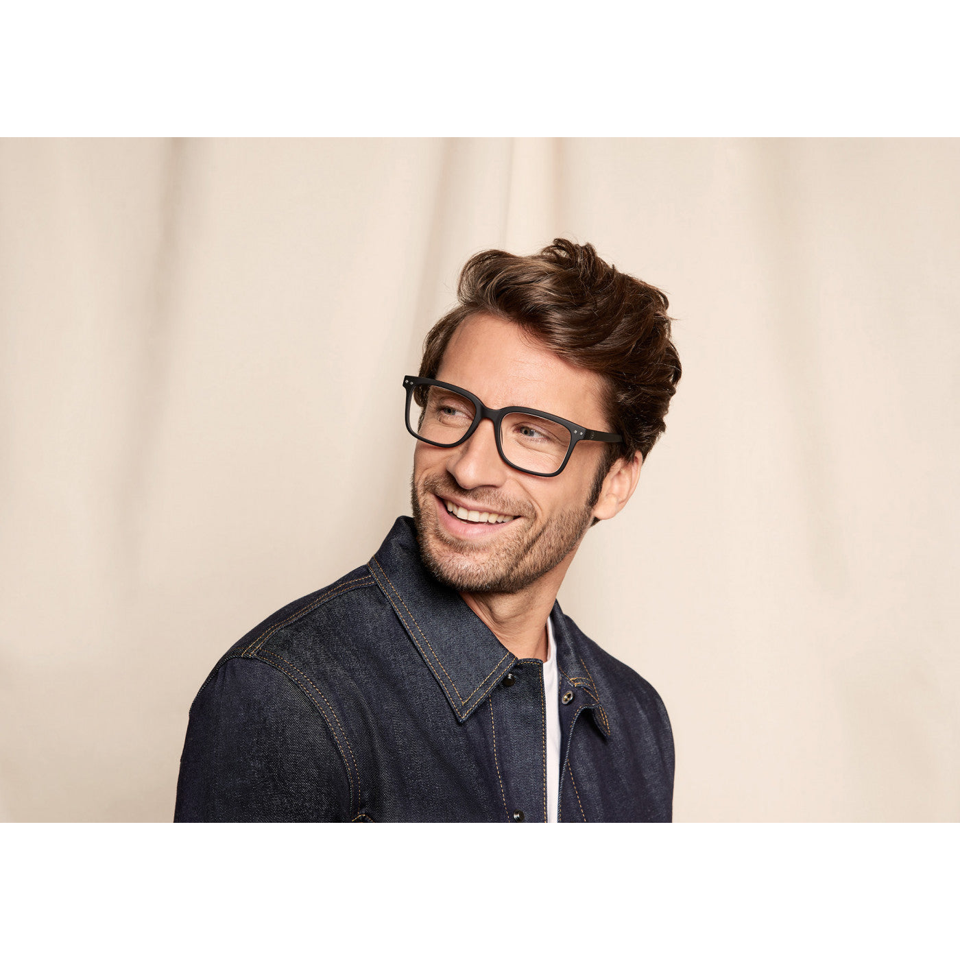 #L READING Glasses Black