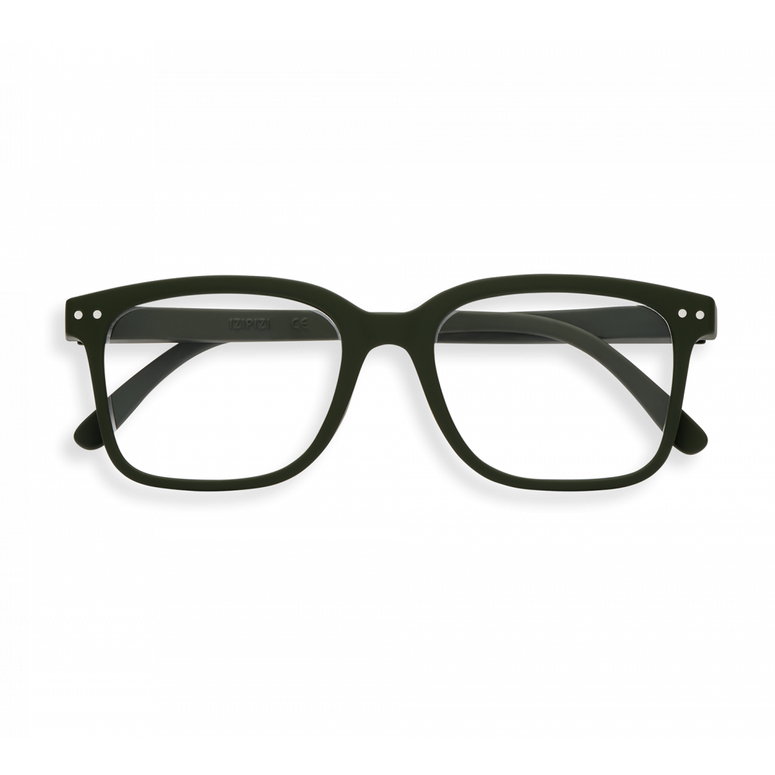 Izipizi reading glasses L shape kaki green