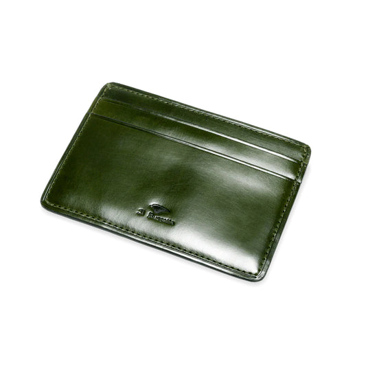 Il Bussetto Card Holder Colored Inside - Dark Green