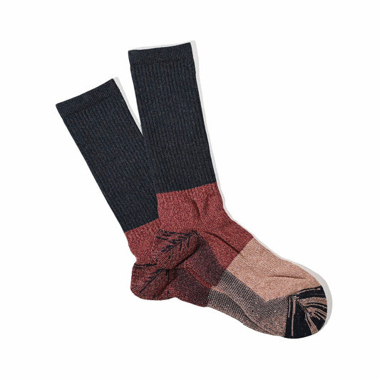 Moc Pile Crew Sock - Ink Blue