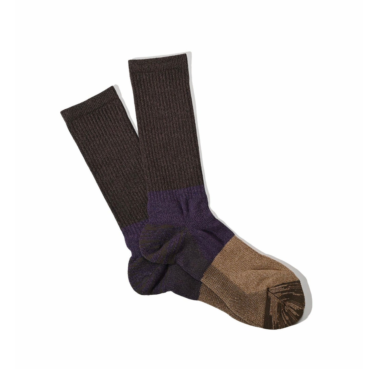 Moc Pile Crew Sock - Dark Brown
