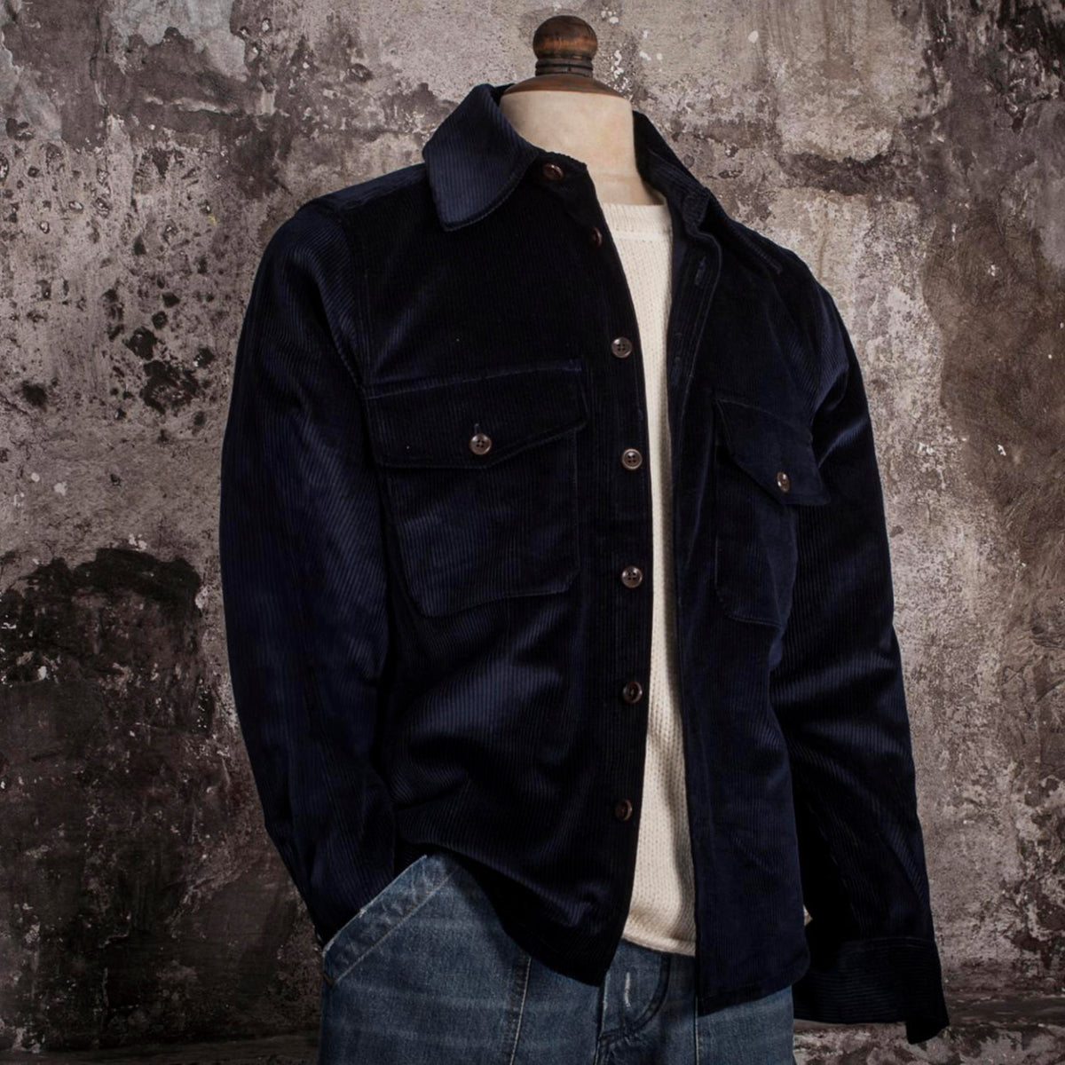 Surchemise Baroudeur - Corduroy Navy