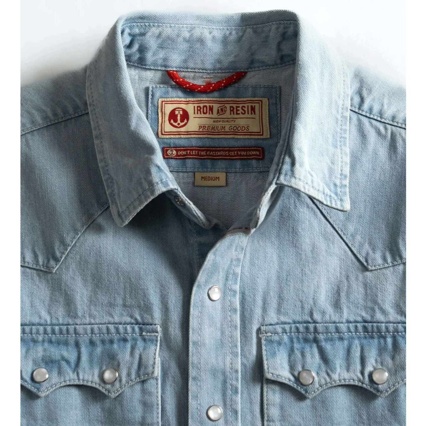 Iron & Resin Turner Denim Shirt - Bleached Indigo