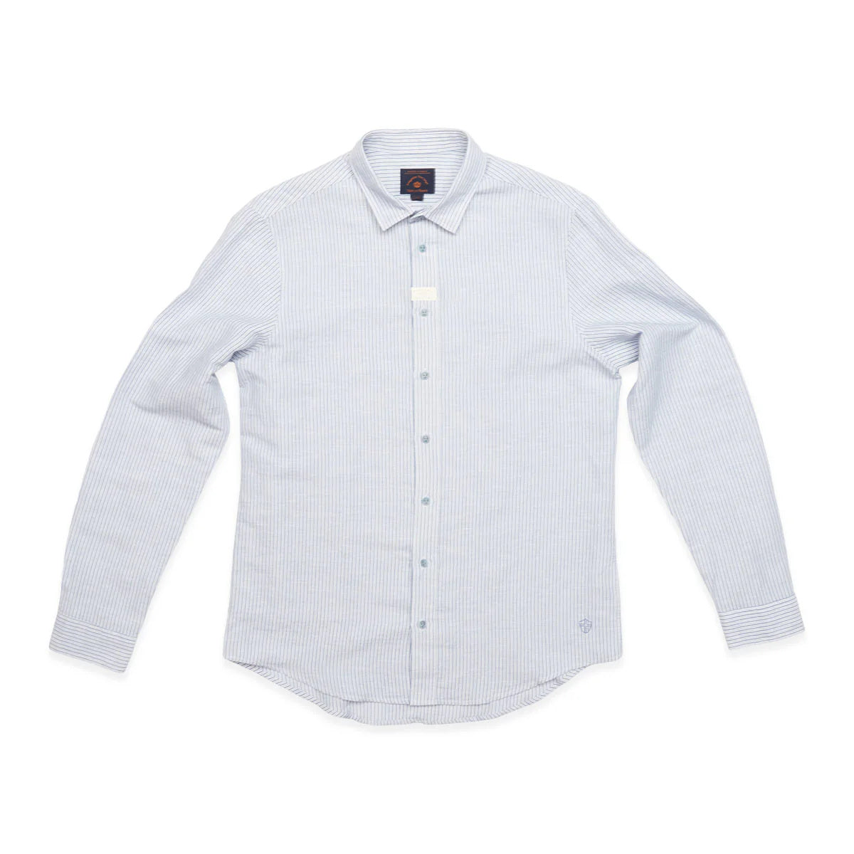 Enrico Grass Shirt - Navy Stripe