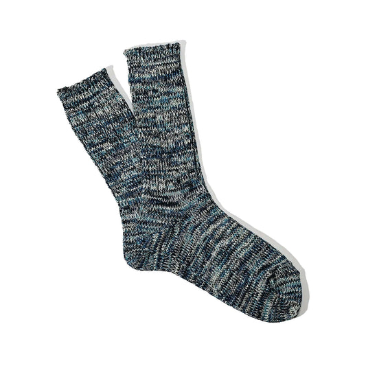 5 Color Crew Sock - Indigo