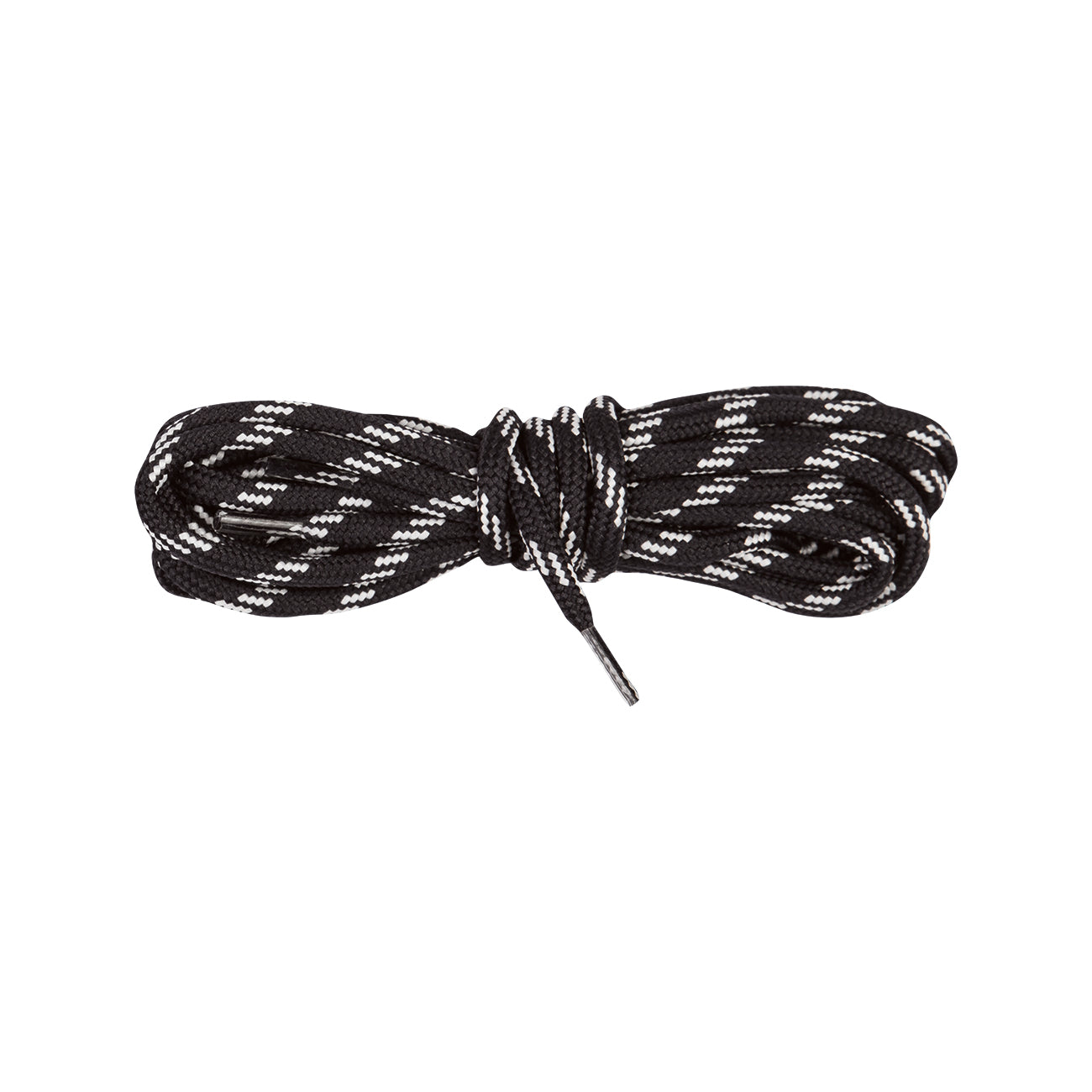 Bergal Round Mountain Boot Laces 120 cm - Black/White/Grey