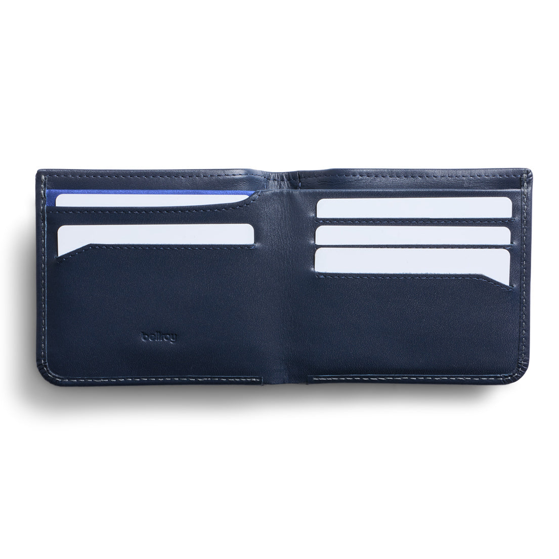 Hide & Seek Slim Leather Wallet navy