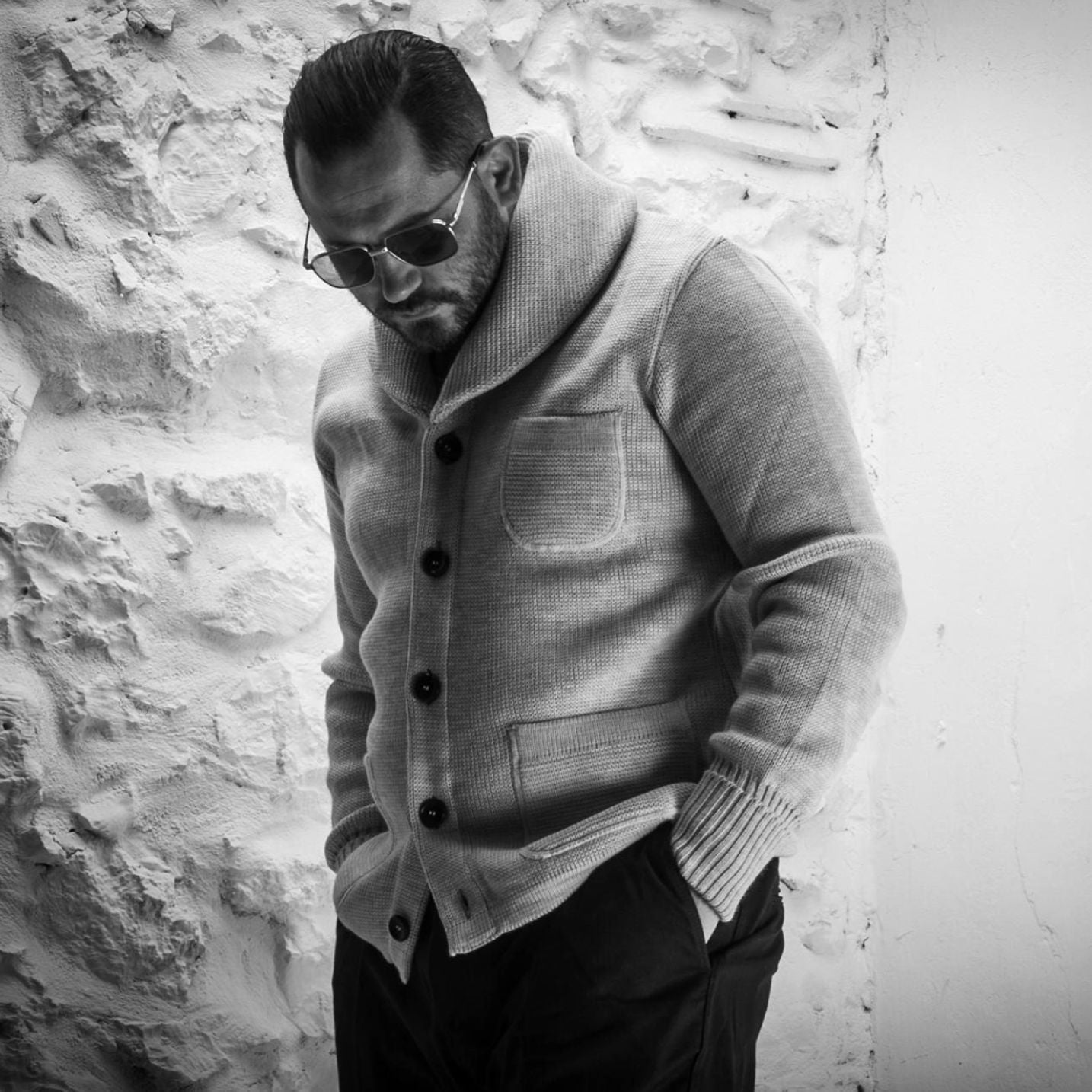 Cardigan Wool L´enfant du Malheur - Natural