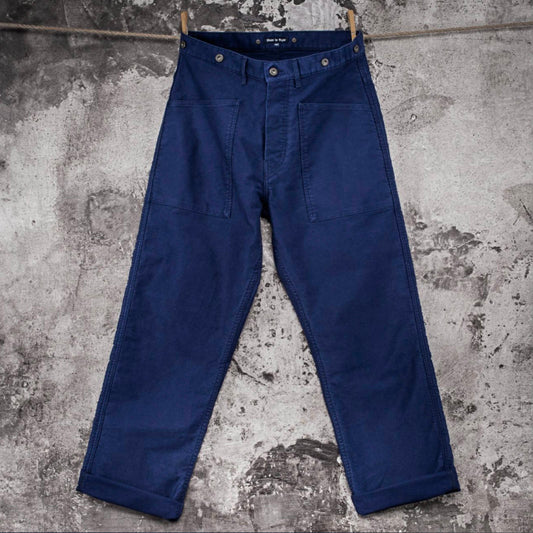 fleur de bagne Penitencier Moleskin Pant Bleu 
