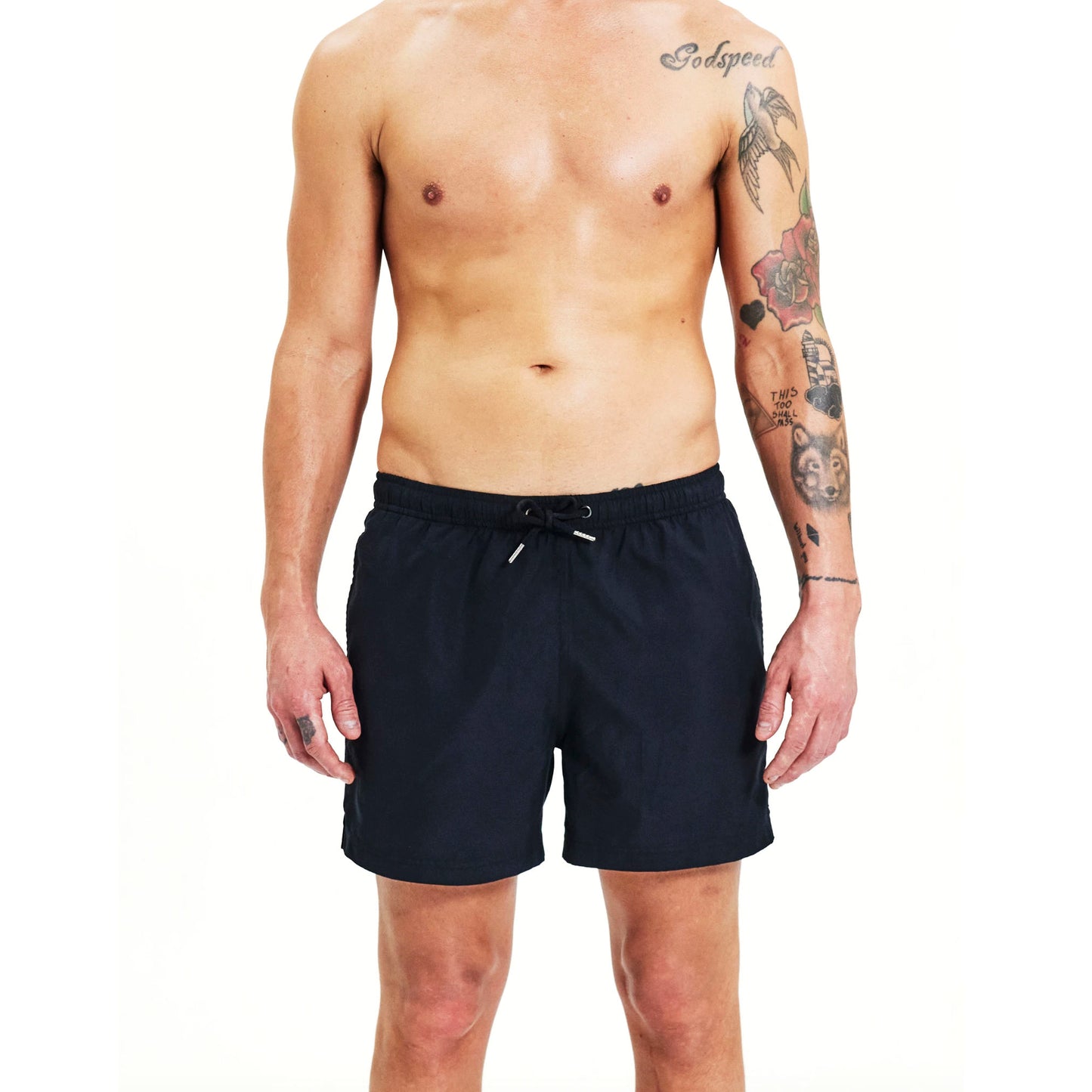 Badeshorts – Schwarz