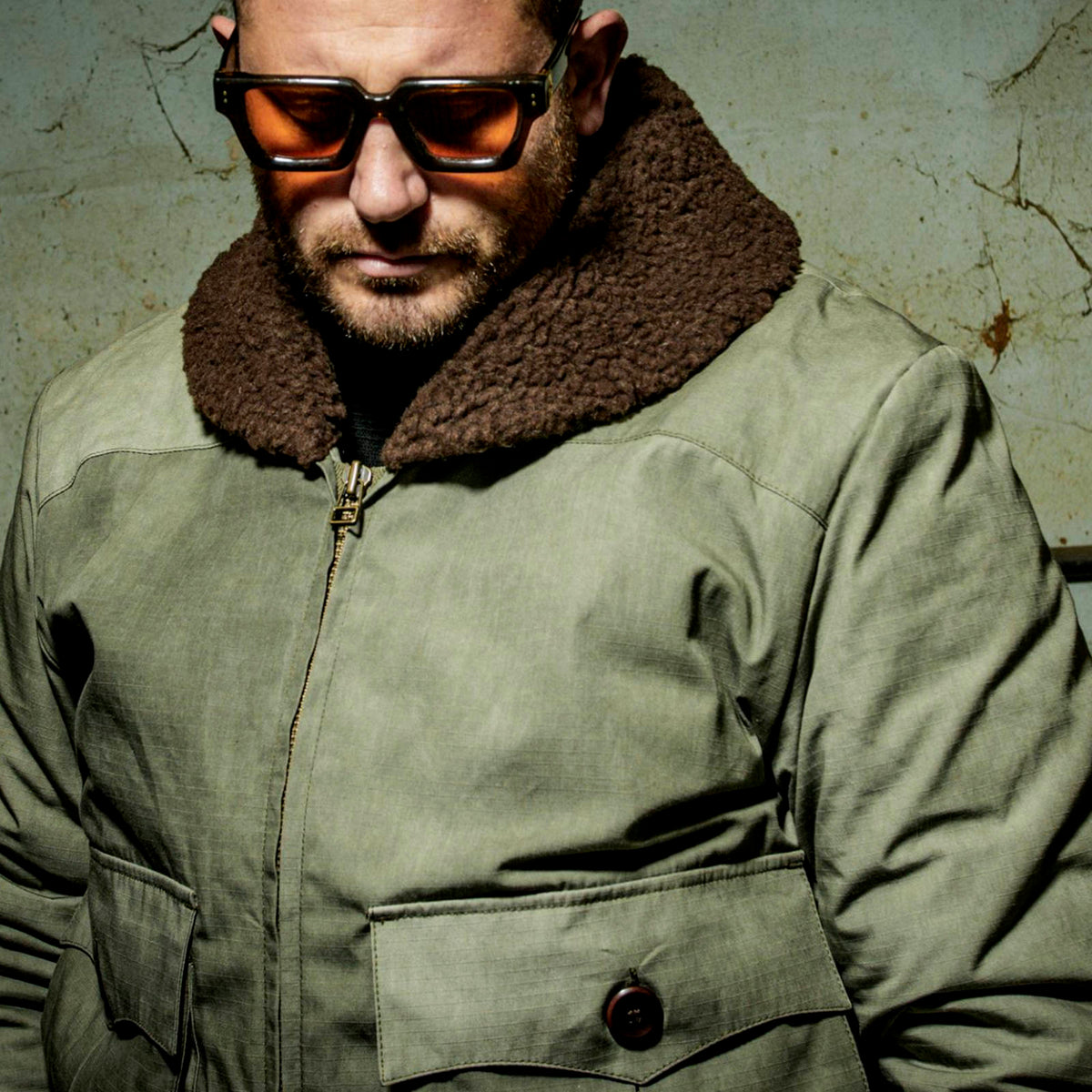 Fleurs de Bagne B-10 Flight Jacket | Khaki Military Jacket